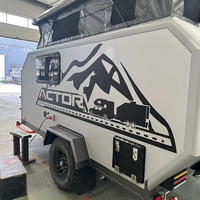 Mini camping-car remorque caravane fabricants chine rv pop up camper voyage remorque maison mobile expédition rv