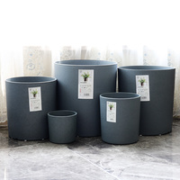 Grand pot d'arbre artificiel en plastique PP durable, style classique, pour jardin et extérieur, pot de fleurs, décoration intérieure, suspendu ou sur pied