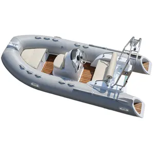 New 12.7ft Rib 390 Luxury Yacht Inflatable Zodiac Fiberglass Fishing Boat For Sale