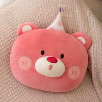 Peluche brodée en coton PP de 16 pouces, motifs crabe, oie, lion, coussin doux en forme de créature, oreiller de sieste pour canapé, vente directe usine, porte-clés