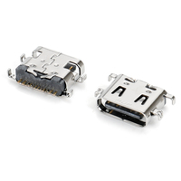 Conector USB Tipo C Mini de 1.5A, Conector USB C Hembra para Aplicaciones de PCB