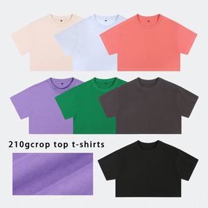 Camisetas Cortas de Algodón 100% para Mujer, 210G, Personalizadas con Bordado y Serigrafía - Product Image 4