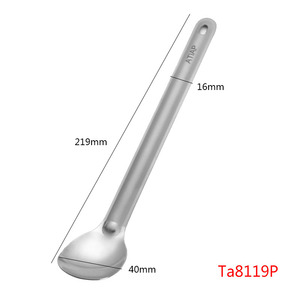 <span class=keywords><strong>Camping</strong></span> Lang griff löffel 220mm reiner Titan löffel mit polierter Schaufel Ultraleichtes Titan <span class=keywords><strong>Camping</strong></span> Geschirr <span class=keywords><strong>Set</strong></span> - Product Image 2