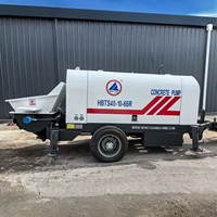 Pompa Beton Mesin Diesel Tekanan Tinggi Hbt30 Hbt40 Hbt50 Hbt60 Hbt80 Cbm Trailer Pompa Beton untuk Bangunan 30 Lantai