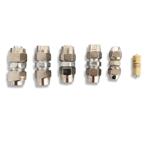 Conector Neumático, Accesorio para Manguera <span class=keywords><strong>de</strong></span> PU, Junta Reductora Directa, Recubrimiento <span class=keywords><strong>de</strong></span> Cobre y Níquel, <span class=keywords><strong>Conexión</strong></span> <span class=keywords><strong>Rápida</strong></span> <span class=keywords><strong>de</strong></span> Rosca, Accesorio <span class=keywords><strong>de</strong></span> Aire <span class=keywords><strong>de</strong></span> 4, 6, 8, 10, 12 mm - Product Image 1