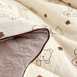 Maternal Infant Grade king Queen Size Washed Double-Layer Gauze Soybean Fiber Soft Summer air Conditioning Quilt <strong>Comforters</strong> - Product Image 5