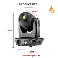 Éclairage de scène DJ, projecteur LED mobile pour fête, lumière LED RGBW 100W, petit projecteur LED mobile