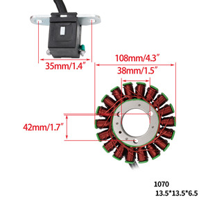 Bobine de stator de magnéto de moto OEM 32101-17G pour SV650S <span class=keywords><strong>ABS</strong></span> DL650 <span class=keywords><strong>V</strong></span>-<span class=keywords><strong>Strom</strong></span> <span class=keywords><strong>650</strong></span> - Product Image 2