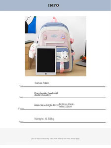 Mochilas Escolares Grandes e Inteligentes para Adolescentes, Impermeables, Personalizadas, Económicas, en Oferta, Mochila de Viaje, Juego de Mochilas Escolares para Estudiantes - Product Image 2