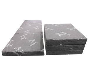 Colchón de espuma viscoelástica plegable para descanso, colchón plegable de bambú, individual - Product Image 5