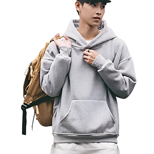 เสื้อฮู้ดดี้ดีไซน์เอง 500gsm หนานุ่ม ทรงโอเวอร์ไซส์ สไตล์ฮิปฮอป ผ้าฝ้าย 100% หนา น้ำหนักมาก เสื้อฮู้ดดี้ผู้ชายแบบสวมหัว - Product Image 6