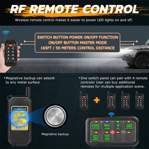 RGB 8 gang không dây 12V điều khiển từ xa bảng chuyển đổi điều kiện mới App hoạt động Marine & Thuyền Thiết bị chuyển mạch - Product Image 6