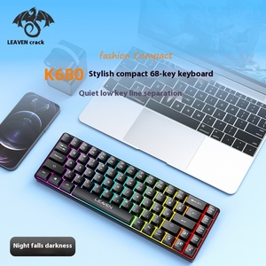 Hot bán 68-Key không dây RGB Bàn phím nhỏ gọn nhà máy mới cho chơi game văn phòng và nhà sử dụng yên tĩnh màu bị chặn cho máy tính xách tay - Product Image 5