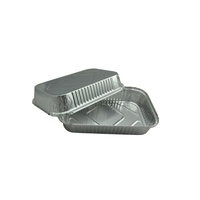 Plateaux de récipients alimentaires jetables rectangulaires en aluminium pour la cuisson au four Type de processus de blister en matériau aluminium domestique