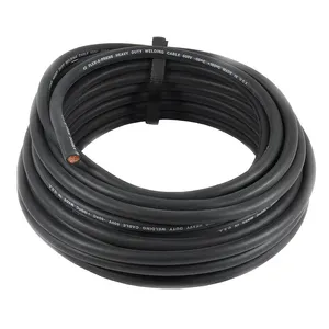 Cable de soldadura de goma de alta calidad de soldadura súper Flexible de fábrica para máquina de soldadura cable de alimentación eléctrico de cobre