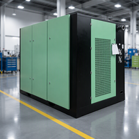 Kompresor Udara Sekrup Rotary Jinjing 132KW 175HP Berpelumas dengan Kabinet Kedap Suara dan Pompa PLC 8 Bar