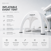 Tente d'événement gonflable imperméable et durable certifiée CE CATC |   Marquee Spider Personnalisé avec Marque Privée, Installation Facile |   Structure d'exposition silencieuse