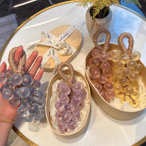 Sapone a grappolo con Design a forma di uva in cristallo pressato a freddo manuale personalizzato - Product Image 2