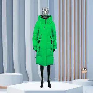 Factory Shipped Spot Sale Green Color Loose Short Jacket Women'S Winter New Puffer Coats
