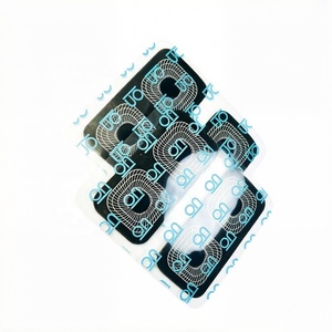 <span class=keywords><strong>Patch</strong></span> musculaire adhésif noir non tissé 5x10cm avec deux boucles métalliques pour électrodes de physiothérapie <span class=keywords><strong>Compex</strong></span> et unités de massage - Product Image 5