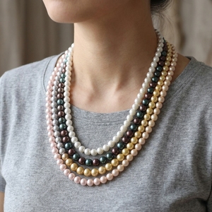 Miçangas de Vidro Soltas Redondas de 10mm em Cores Mistas Cinza Champanhe, Material de Cristal para Decoração de Joias e Confecção de Pulseiras - Product Image 3