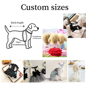 Robe de luxe chic pour chien avec volants et boutons perlés, idéale pour les fêtes d'animaux - Product Image 2