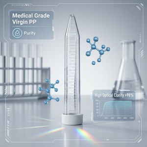Tube à centrifuger jetable de 15ml en plastique de laboratoire dans un sac stérile sans impression - Product Image 4