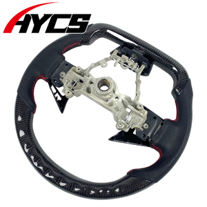 Volant de direction amélioré avec affichage LED de régime en fibre de carbone personnalisé pour l'intérieur de la voiture, pour Subaru Evolution EVO 10w WRX STI - Product Image 6