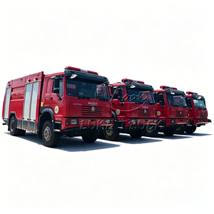 Camion de pompiers HOWO 4x4 à transmission intégrale, réservoir d'eau et de mousse de 8000 L, véhicule de lutte contre l'incendie à vendre - Product Image 1