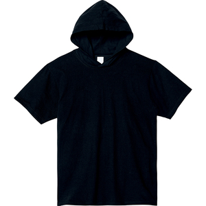 190Gsm Hooded T Shirt Men 100% Cotton <b>Hoodie</b> Tee <b>Short</b> <b>Sleeve</b> Casual Workout - Product Image 1