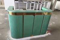 Réception moderne minimaliste personnalisée de petite taille pour salons de beauté, magasins de vêtements, bureaux, boutiques
