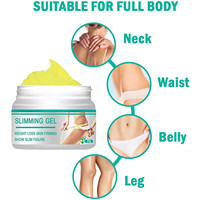 Gel Amincissant, Gel Brûle-Graisse au Gingembre pour Nombril, Bras, Jambes et Ventre, Gel de Massage Hydratant et Raffermissant pour la Perte de Poids