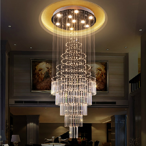 Lampu Chandelier Modern JYL, Lampu Hias Chandelier Nordik untuk Rumah, Chandelier Kristal Gantung Sederhana Mewah Besar Berputar, Emas, Custom - Product Image 3