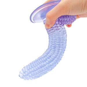 Realistische Maisform Kristall klarer Dildo Anal Plug Mit Saugnapf Vagina G-Punkt Massage Mastur bator Sex Shop - Product Image 3