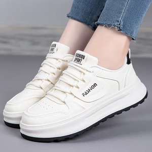 Zapatillas Casuales de Plataforma con Suela Gruesa, Nueva Moda 2026, Parte Superior de PU Transpirable, Entresuela de Goma, Forro de Felpa, Zapatos para Mujer - Product Image 1