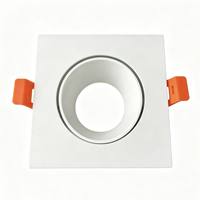 Spot LED encastré anti-éblouissement avec grille en aluminium pour ampoules MR16 GU10 – Cadre de plafonnier intérieur en promotion