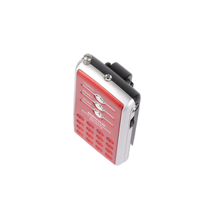 <span class=keywords><strong>Radio</strong></span> FM miniature portable avec 2 piles AA, haut-parleur intégré, lampe de poche, plage FM 88-108 MHz, design en plastique - Product Image 3