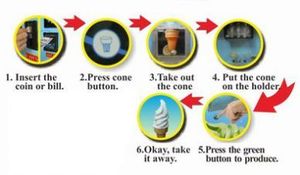 coin and token operated automatic vending soft ice cream machine - Product Image 4