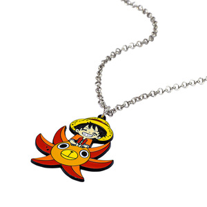 Nuova Collezione: 7 Stili di <span class=keywords><strong>Collane</strong></span> con Ciondolo in Metallo Anime, Catena Placcata con Personaggi Cartoon Luffy, Nika, Ace, Cappello di Paglia <span class=keywords><strong>per</strong></span> Donne - Product Image 4