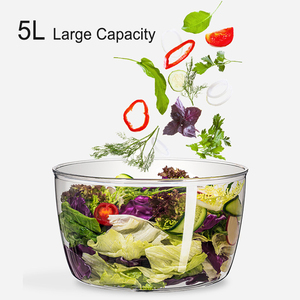 <span class=keywords><strong>Escurridor</strong></span> de Ensaladas Manual, Lavador de Frutas y <span class=keywords><strong>Verduras</strong></span>, <span class=keywords><strong>Escurridor</strong></span> de Lechuga, Tazón para Lavar Frutas con Colador para Cocina - Product Image 3
