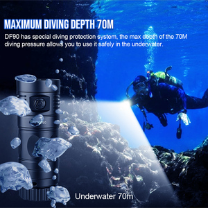 Linterna de Buceo LED TrustFire DF90 15000LM Subacuática 70m Equipo de Buceo Lámpara de Antorcha para Buceador - Product Image 3