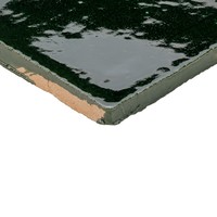 Mosaico de Azulejos de Cerámica Verde Brillante Moderno Antideslizante de 10x10cm para Paredes y Pisos Interiores de Baños