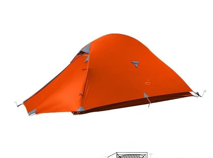 Naranja, poliéster 210T, sin faldón para nieve