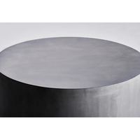 Mesa de Centro Redonda de Concreto de Lujo para Exteriores, Estilo Industrial Moderno, para Sala de Estar o Comedor