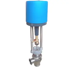 Nuzhuo Fabricant Valve Produit DN25 En Acier Au Carbone Motorisé Électrique Sanitaire Pression Débit Régulation Vanne De Commande SS304