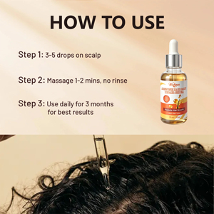 Suero Profesional de Arginina para Reparación de Raíces Capilares, Tónico Anticaída Efectivo por 3 Meses, Aceite para el Crecimiento del Cabello con Biotina y Jengibre, Logotipo Personalizado - Product Image 4