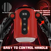 Masturbateur automatique à vitesse variable avec poignée, stimulateur vibrant et pénétrant électrique pour hommes