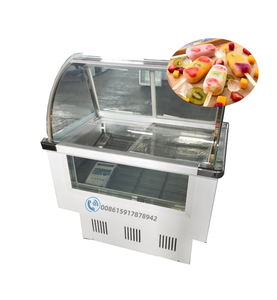 Exhibidor de Helados Pequeño, Congelador de Grado Alimenticio para Paletas Heladas, Vitrina Refrigerada Comercial para Pasteles y Snacks - Product Image 1