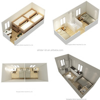 Maison conteneur préfabriquée Allstar pour bureau, avec panneaux sandwich, fenêtre étanche, pour dortoir de travailleurs portable, style Mid-century