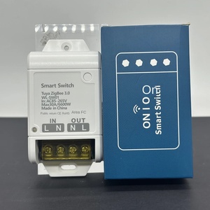 Zigbee 30A 6600W Interruptor inteligente de alta potencia Alexa Voice Tuya App <span class=keywords><strong>Control</strong></span> remoto Temporizador de plástico Compartir en familia Necesita Gateway Hub - Product Image 1
